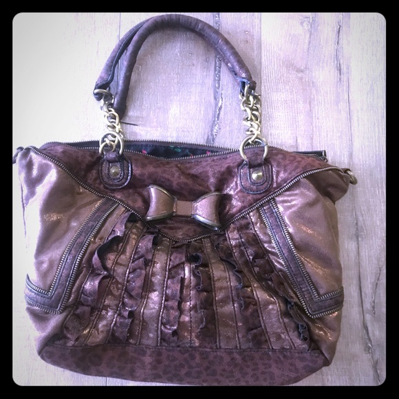 🌸SOLD🌸 Betsey Johnson Brown purse - Picture 1 of 2